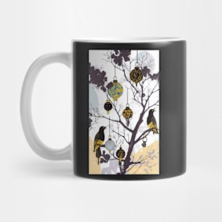 Digital Art by Ginette Things In Trees Series birds and ornaments Mug